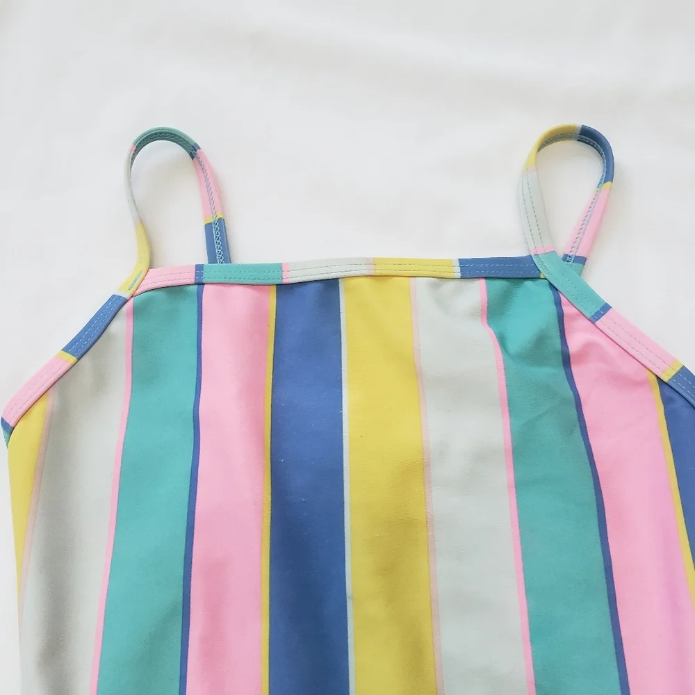 Old Navy Multi Stripe One Piece Swimsuit